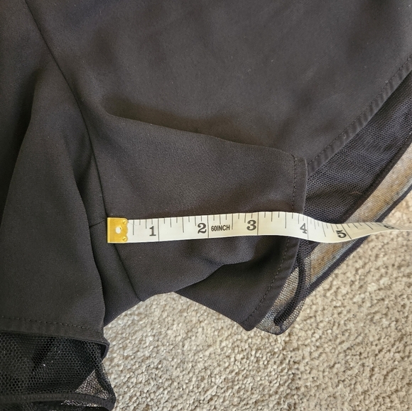 Aritzia Babaton Black Whimsigoth Dark Fairy Sheer Norbert Shorts Witchy Size S - Picture 9 of 13